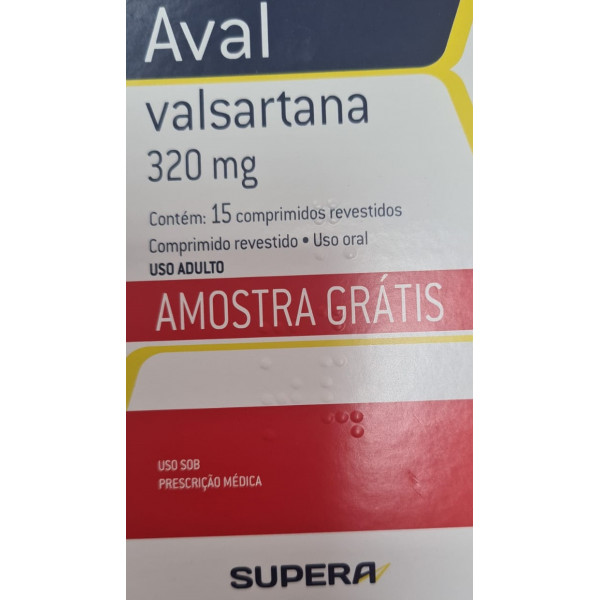 Aval - valsartana 320 mg - 15 comprimidos